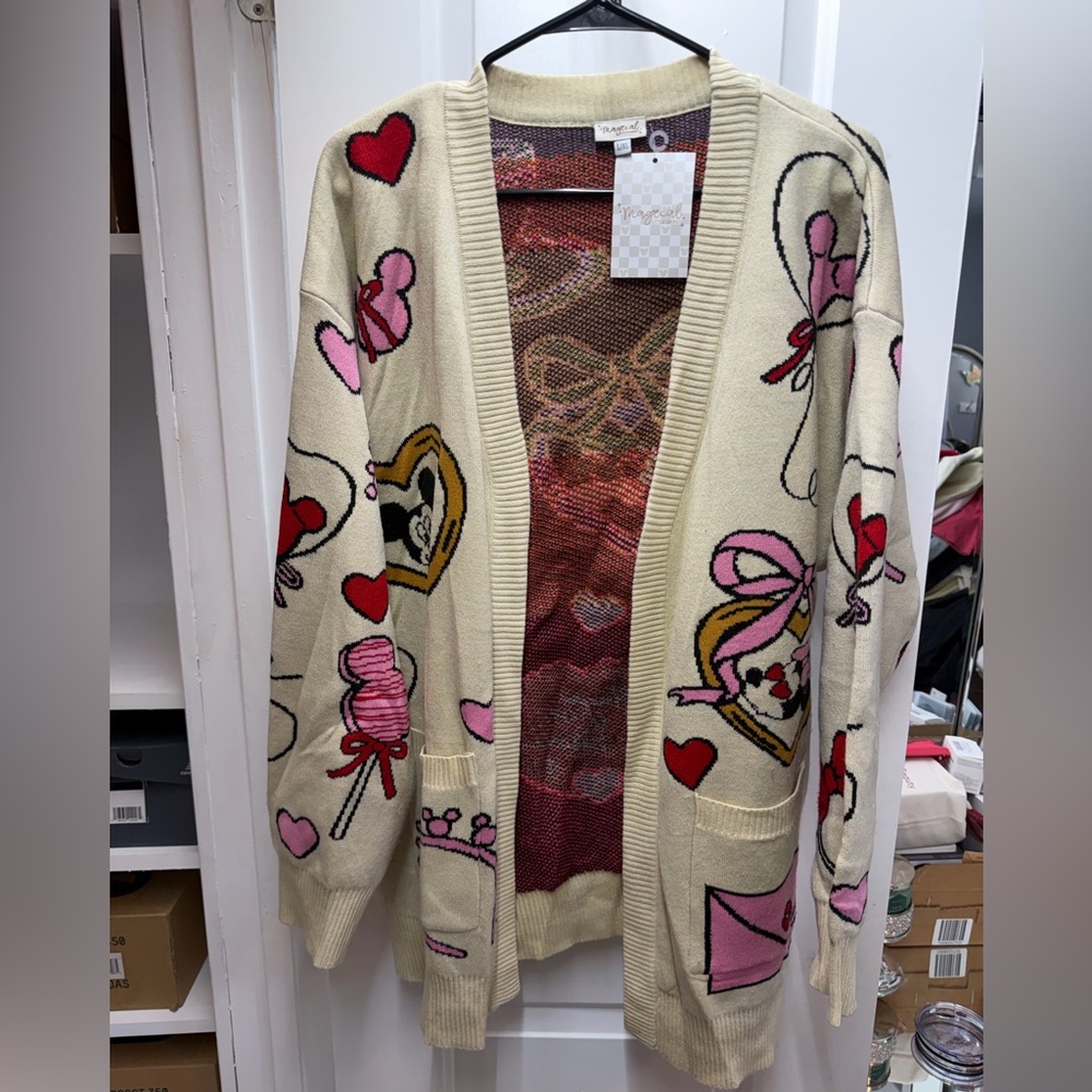 Disney Valentines Knitted Cardigan